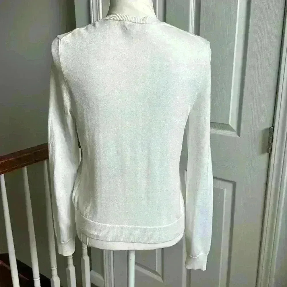 Vineyard Vines Button Down Front Crew Neck Cardigan 100% Cotton Women Size XS - Picture 4 of 10